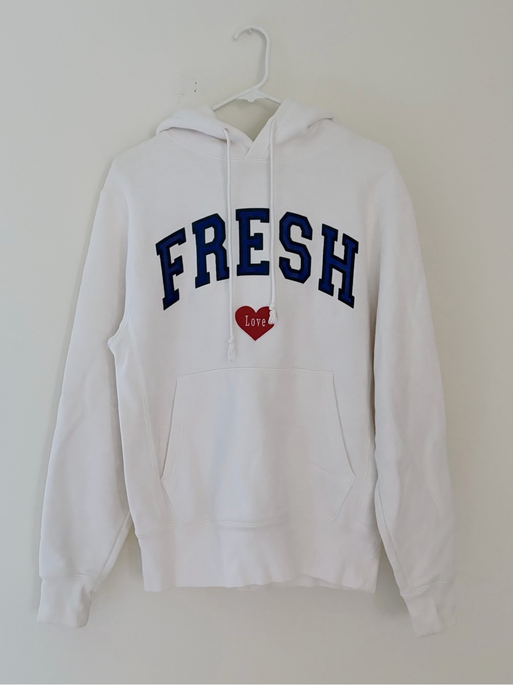 Fresh Love White Hoodie and Sweatpants Matching Set Size S via